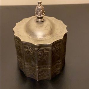 Cute Vintage Godinger Silver Plated Jewelry Box